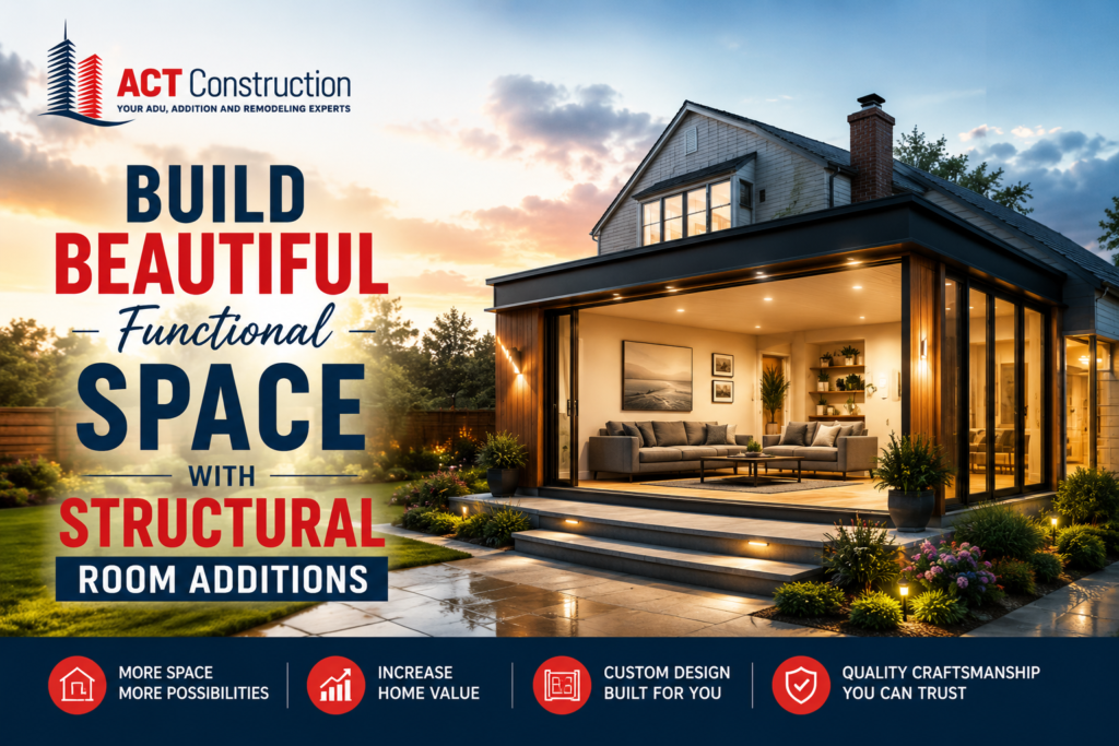 Functional Space With Structural Room Additions