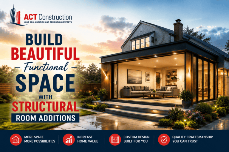 Functional Space With Structural Room Additions